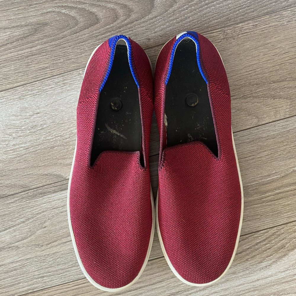 Rothy's Size 8 Garnet (Red) Slip on Sneaker